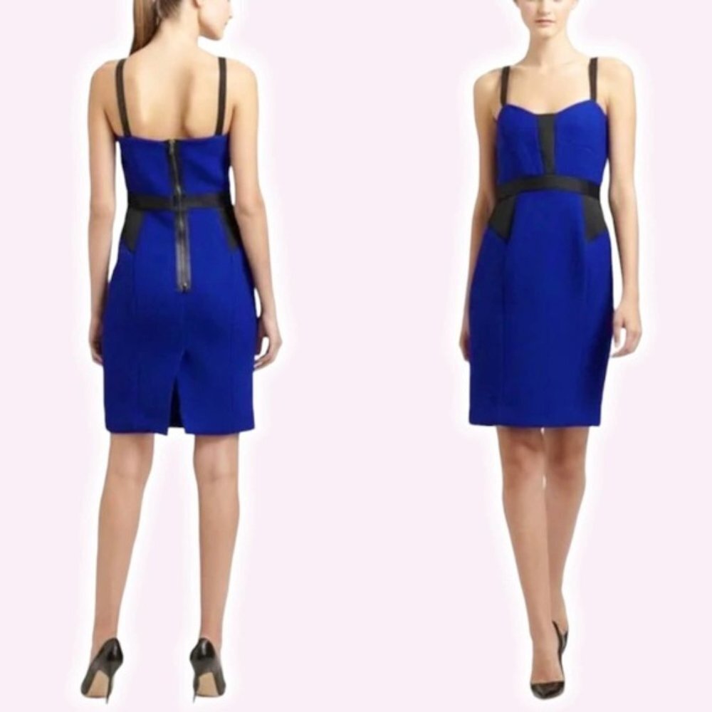 NWT MILLY of New York Clarise Combo Wool Sheath Dress 6 Bustier